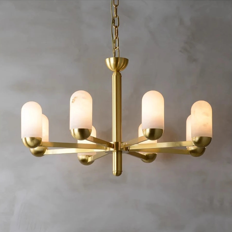 Brass Brass chandelier - Thalia House for dining room view 5
