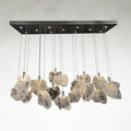 Steel Linear chandelier - Maren Stone for dining room view 1