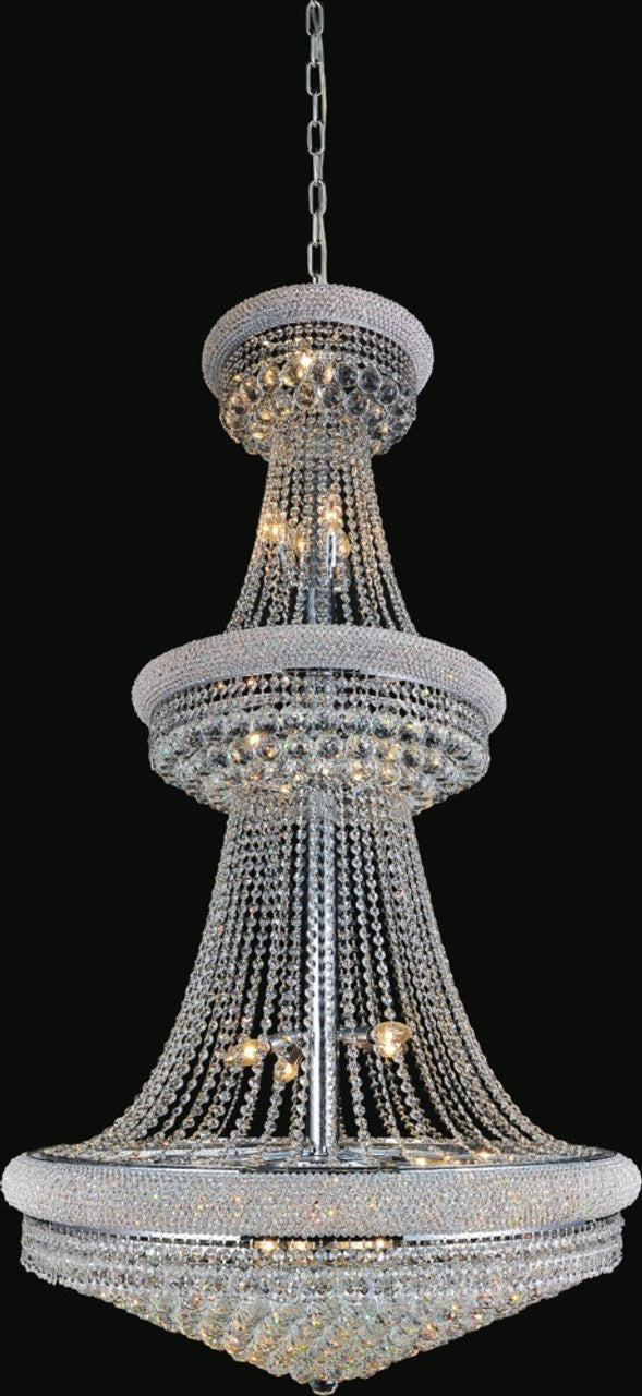 Gold Tiered chandelier - Fiora Gleam for dining room view 3
