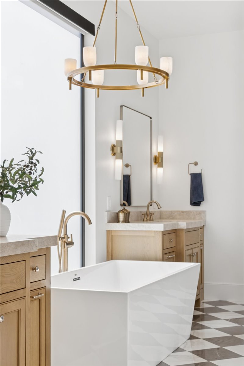 Antique Brass Alabaster chandelier - Gilda Court for dining room view 6