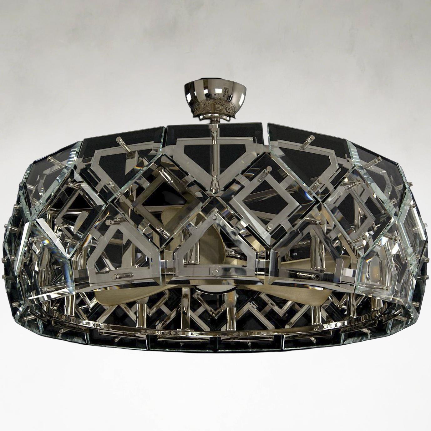 Acrylic chandelier - Uma Stone for dining room view 4