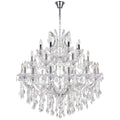 Chrome Metal chandelier - Nysa Gleam for dining room view 1