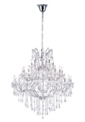 Clear Crystal chandelier - Ottilie Gleam for dining room view 1