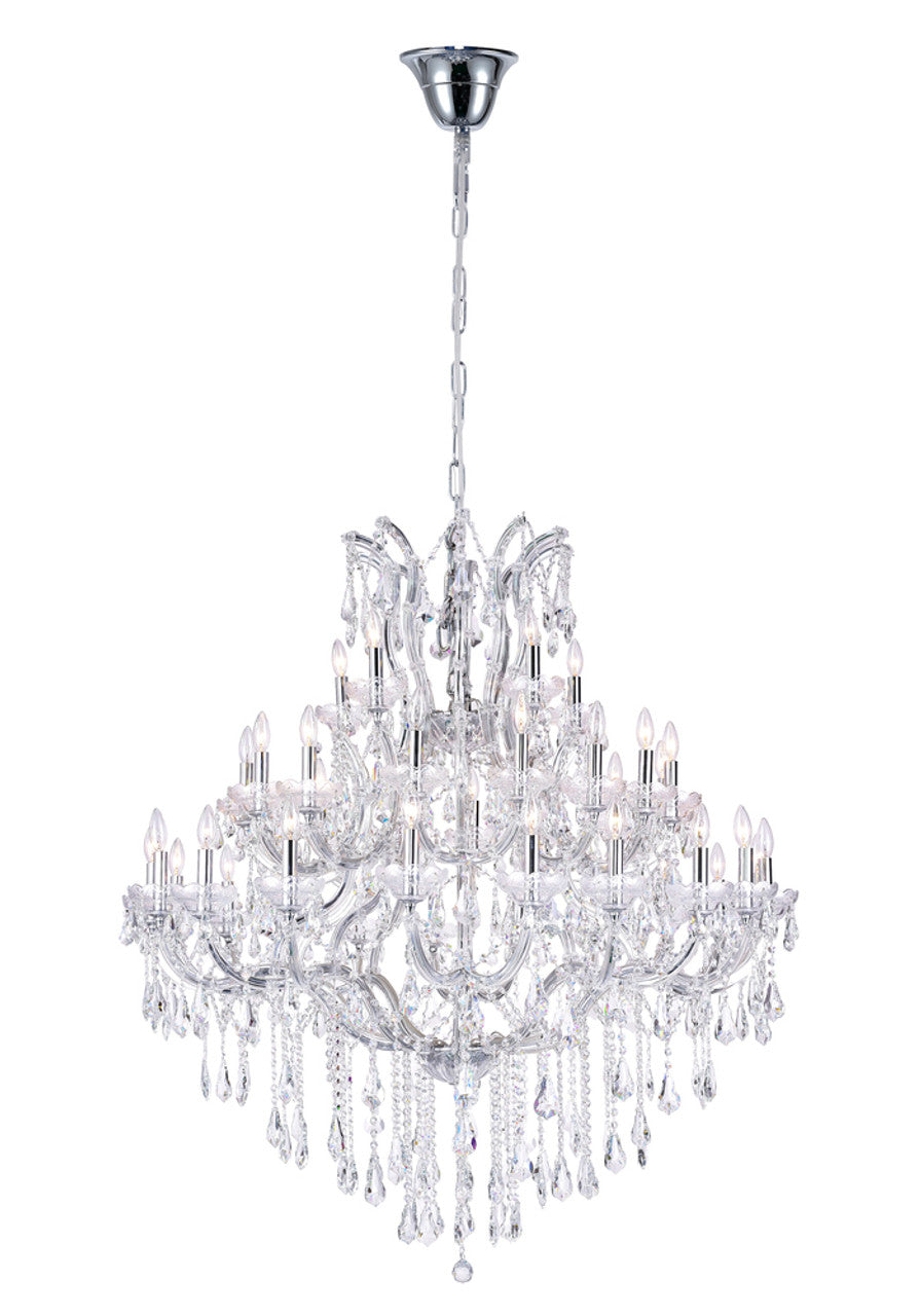 Clear Crystal chandelier - Ottilie Gleam for dining room view 1