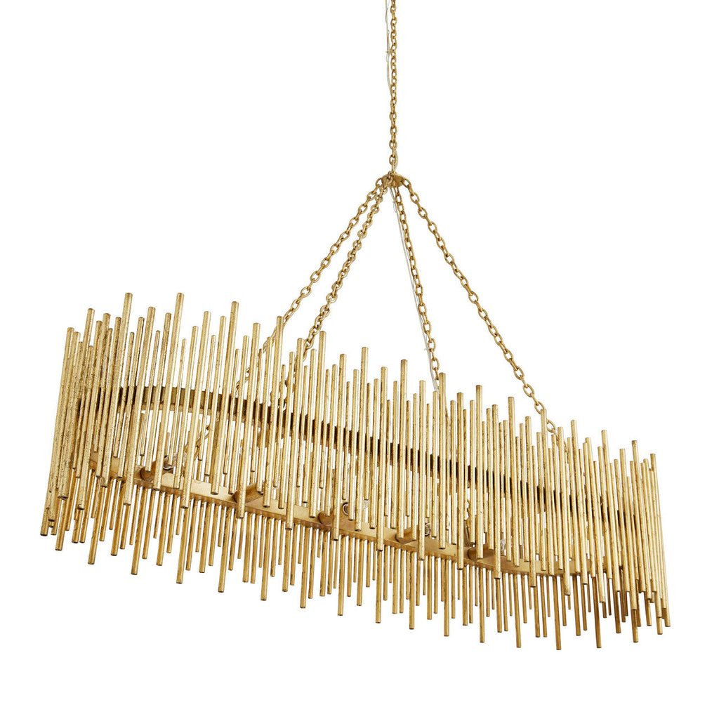Clear Iron Candle chandelier - Maren Meadow for dining room view 3