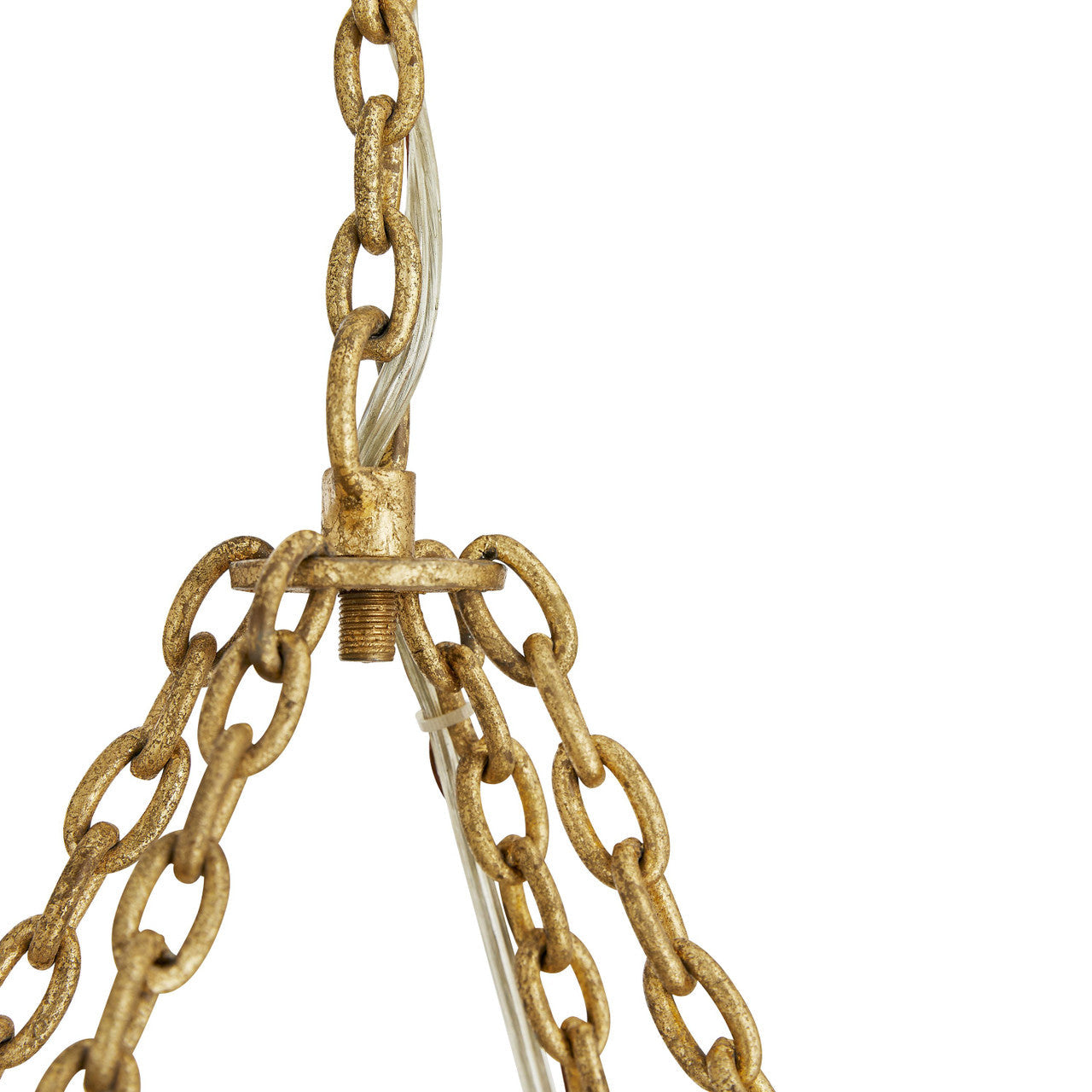 Clear Iron Candle chandelier - Maren Meadow for dining room view 5