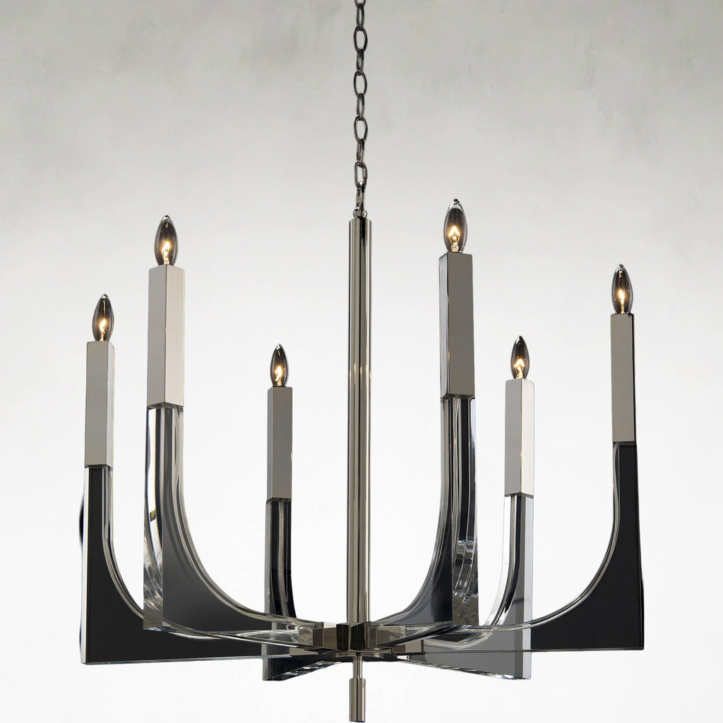 Nickel Acrylic Pendant LED Chandelier - Fiora Stone | Tianguang Chandelier