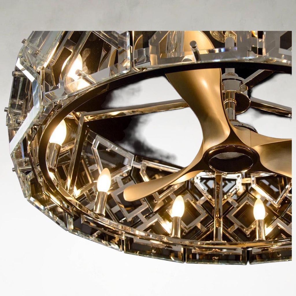 Acrylic chandelier - Uma Stone for dining room view 3