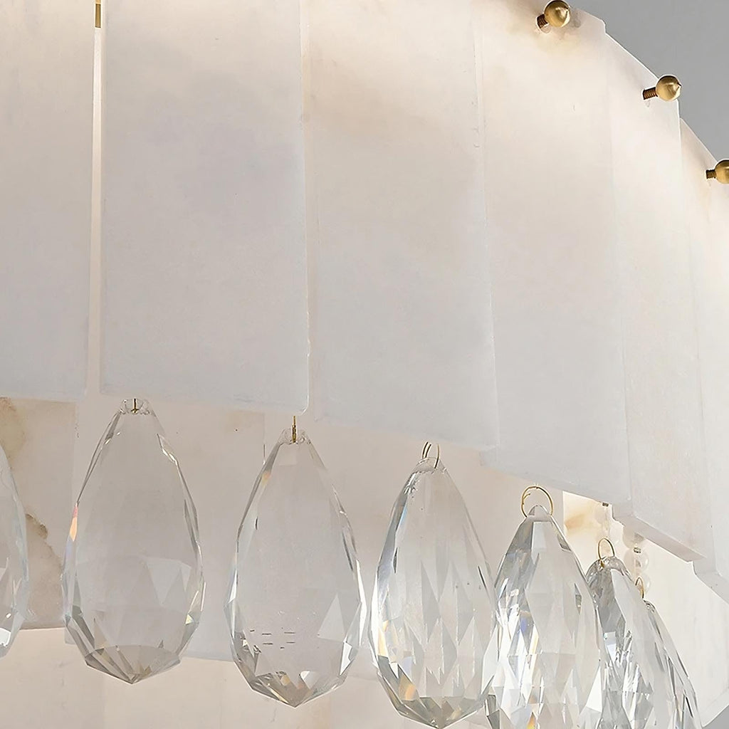 Natural Crystal chandelier - Avon Bay for dining room view 4