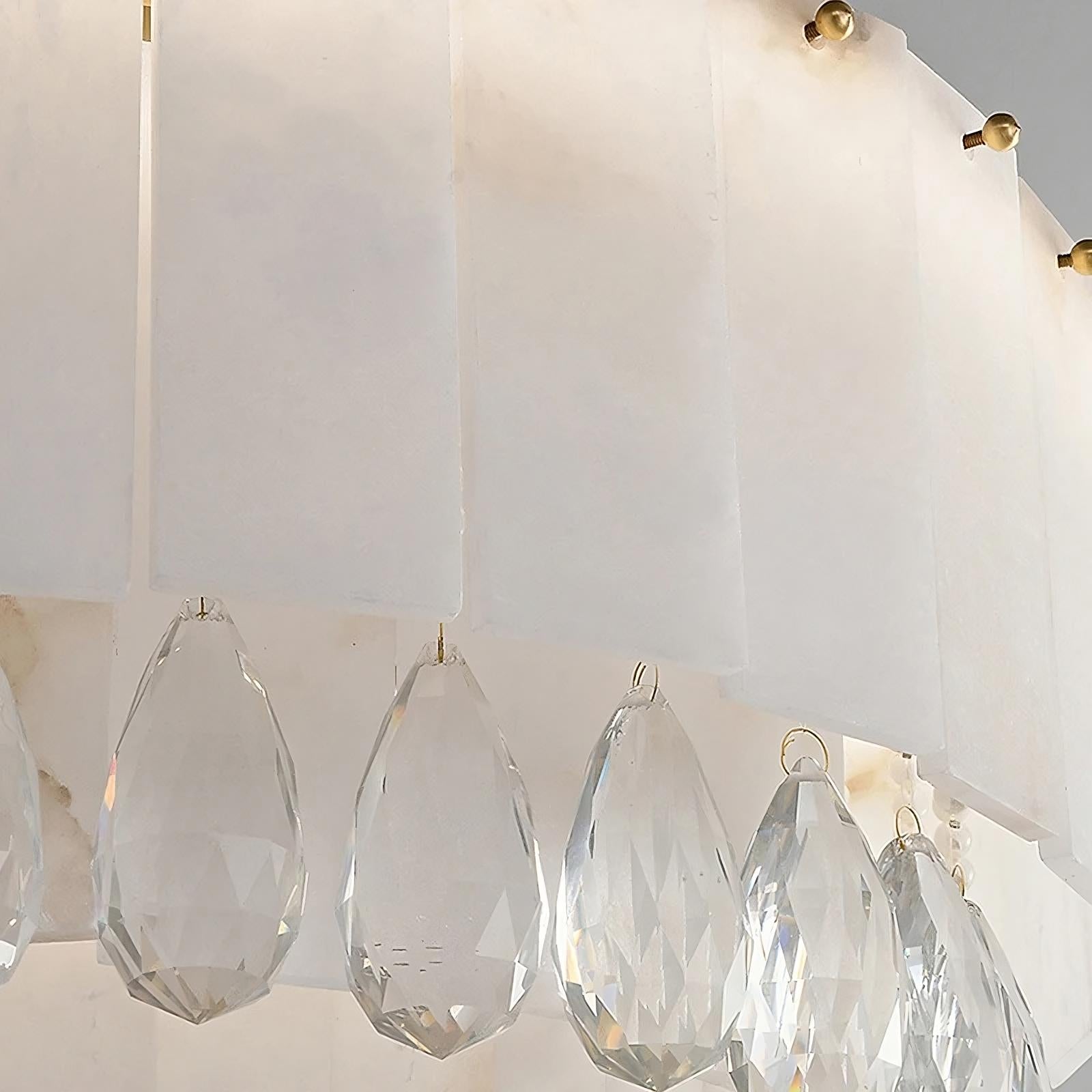 Natural Crystal chandelier - Avon Bay for dining room view 4