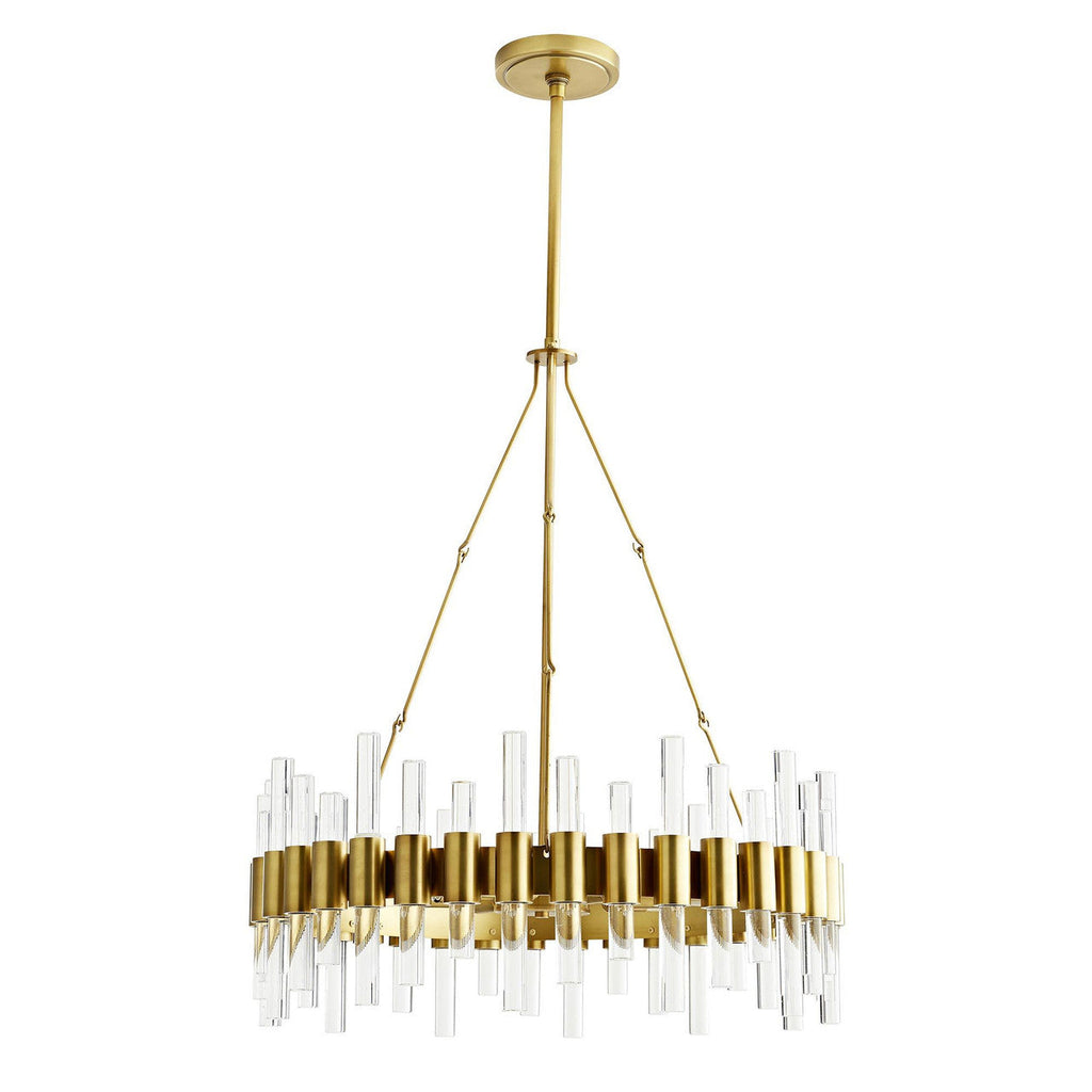 Clear Iron Candle chandelier - Maren Meadow for dining room view 8