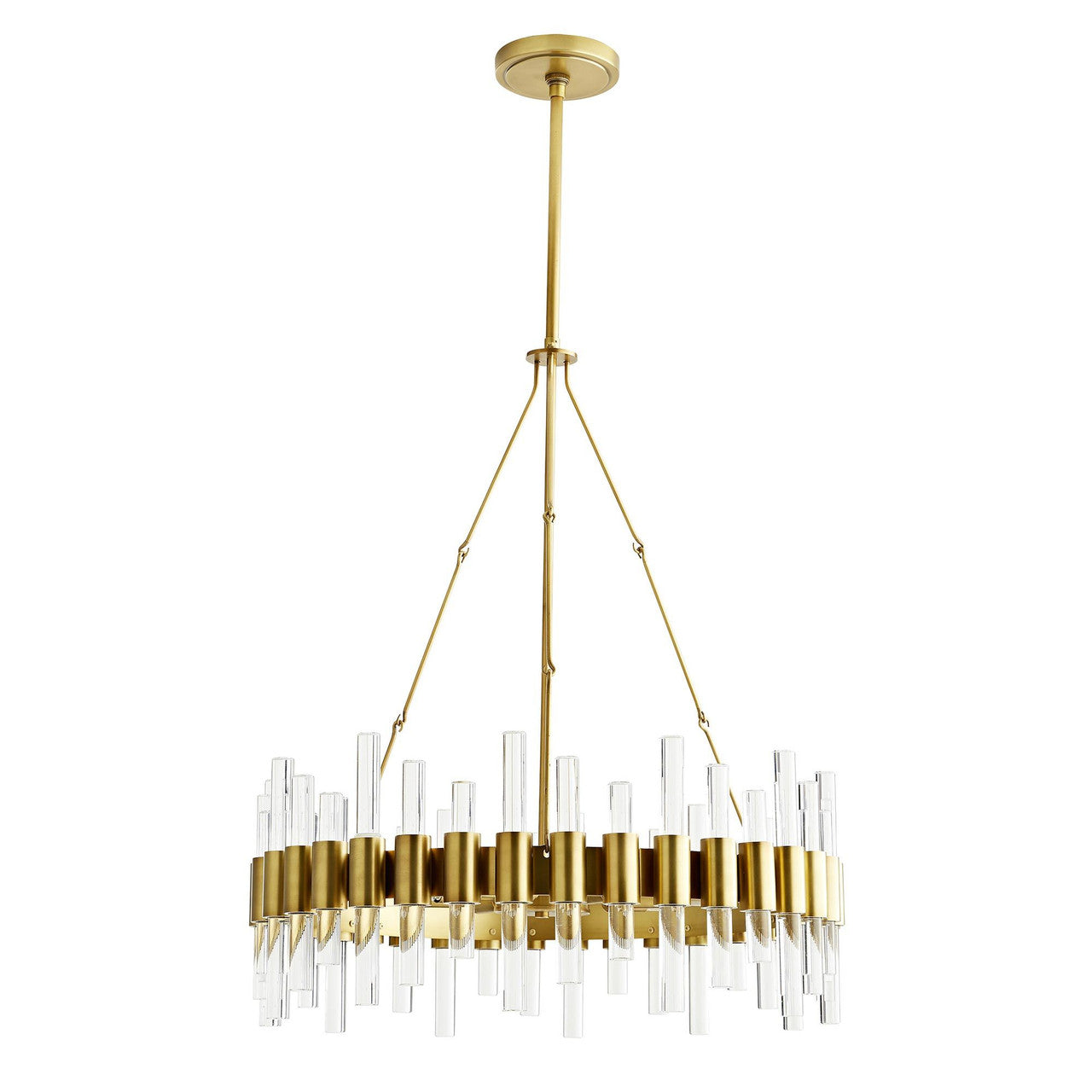 Clear Iron Candle chandelier - Maren Meadow for dining room view 8