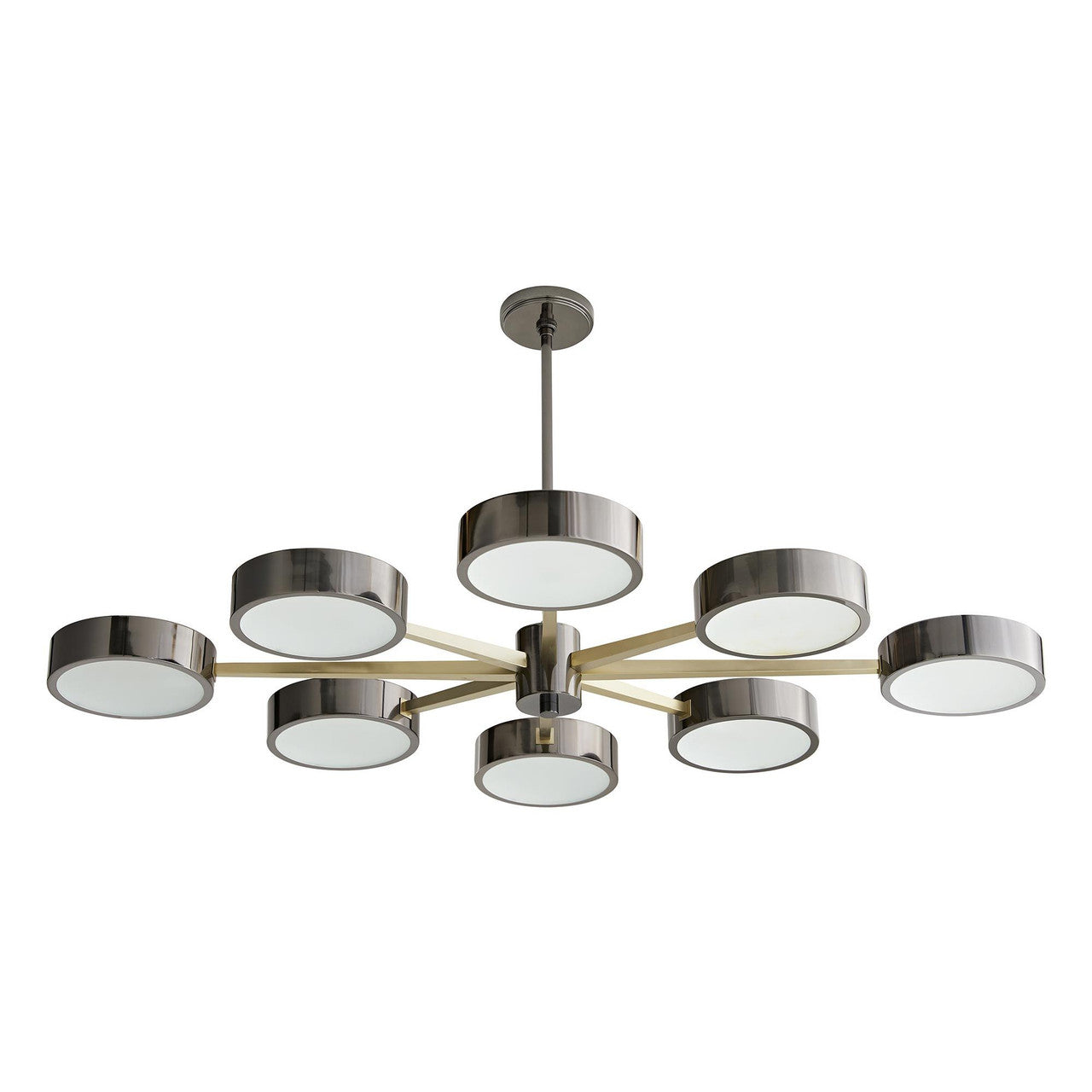 Black Glass Candle chandelier - Nova Point for dining room view 3