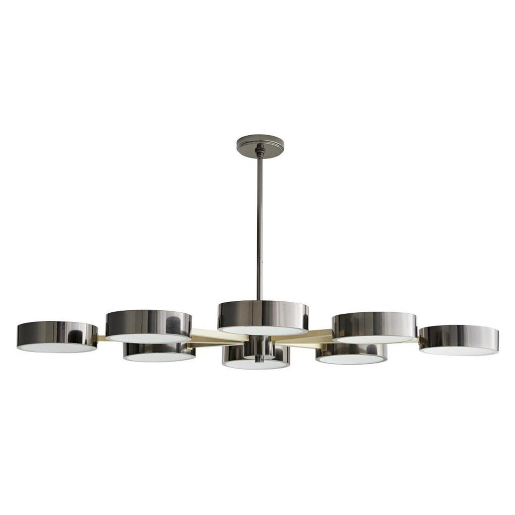 Black Glass Candle chandelier - Nova Point for dining room view 1