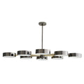 Black Glass Candle chandelier - Nova Point for dining room view 1