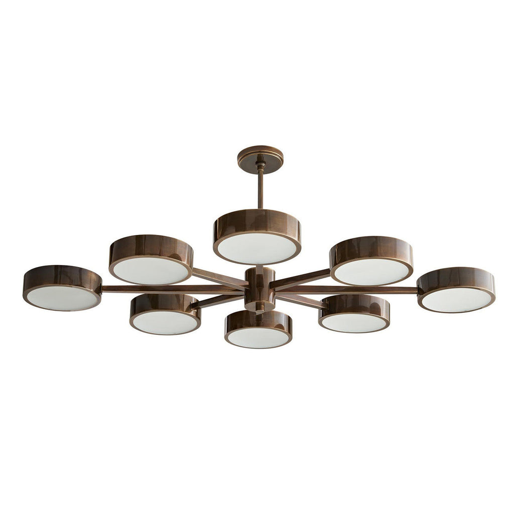 Clear Glass Candle chandelier - Aria Gleam for dining room view 3