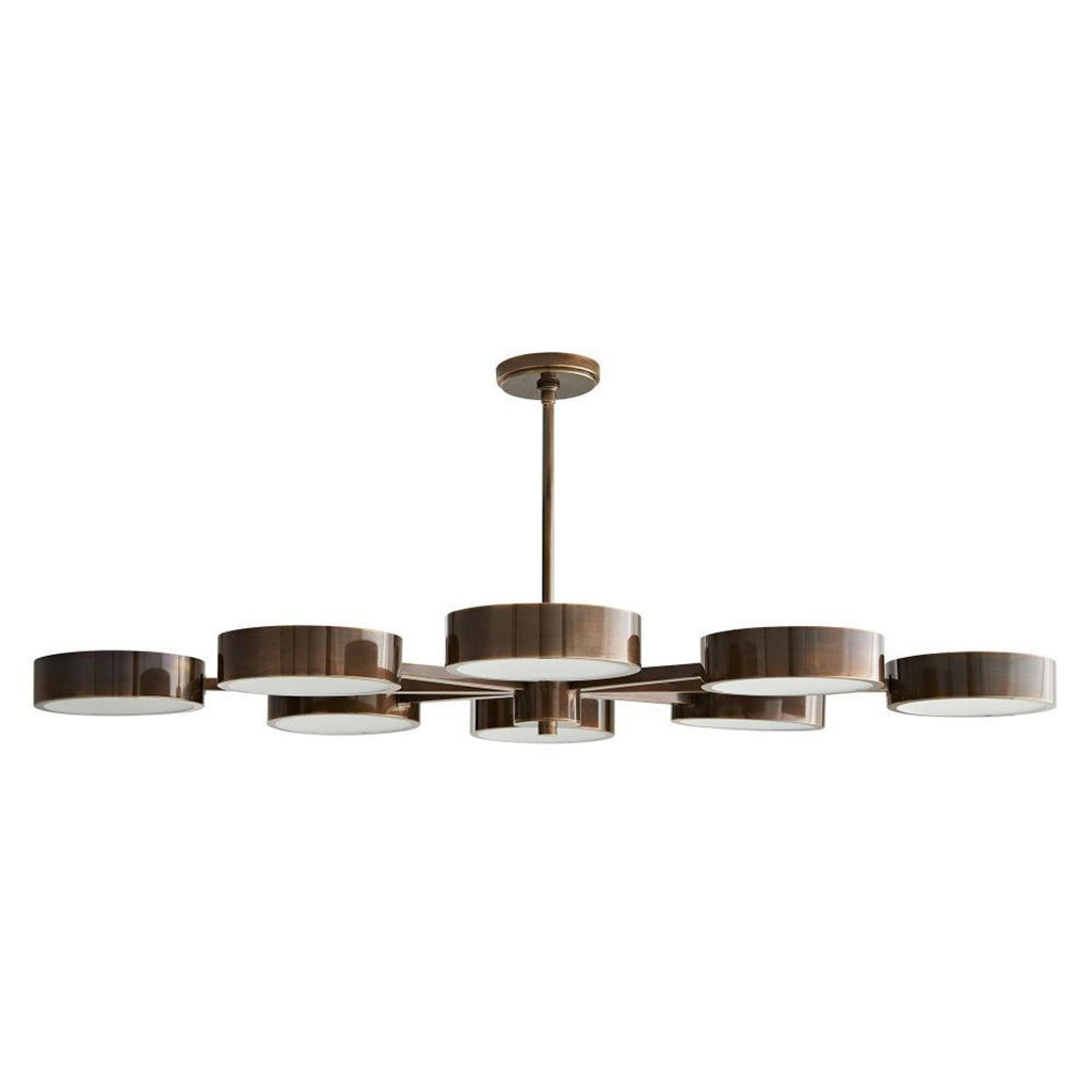 Clear Glass Candle chandelier - Aria Gleam for dining room view 1