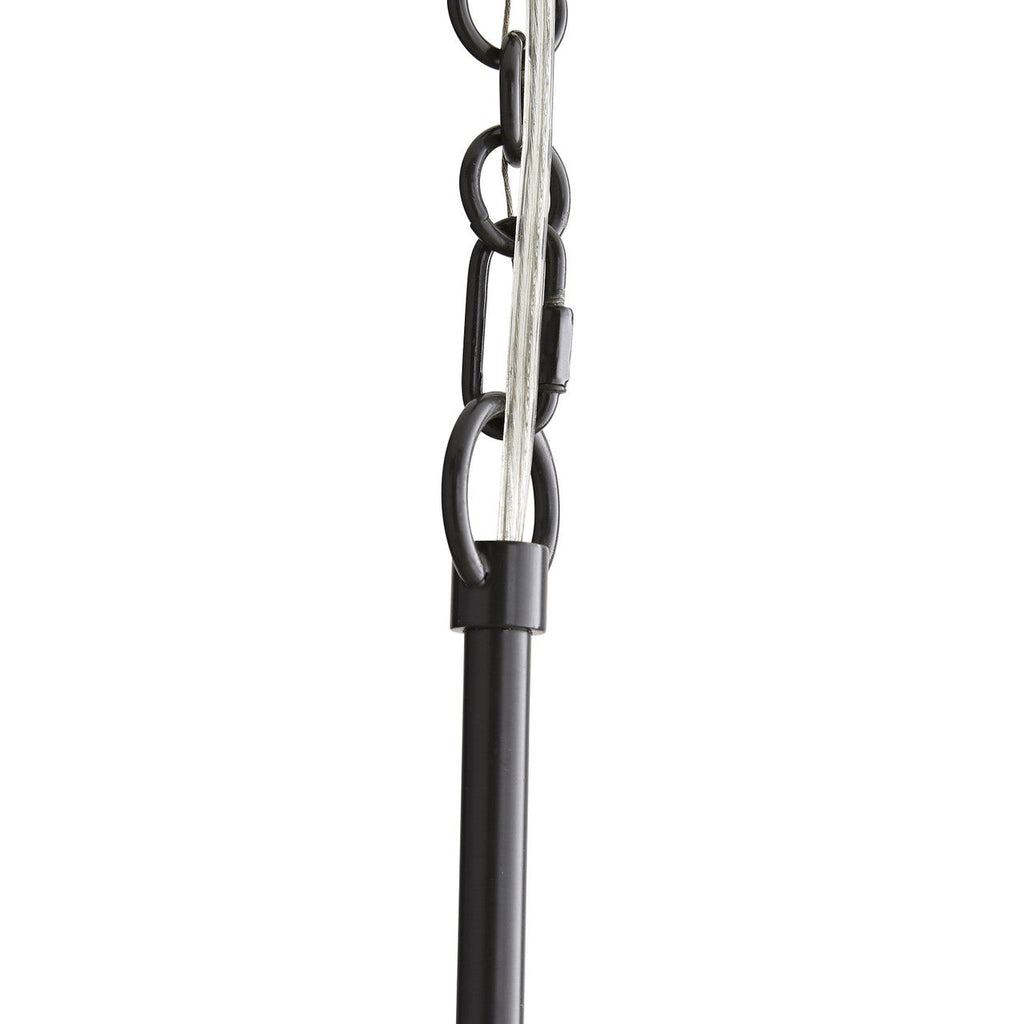 Clear Steel Candle chandelier - Arden Point for dining room view 6