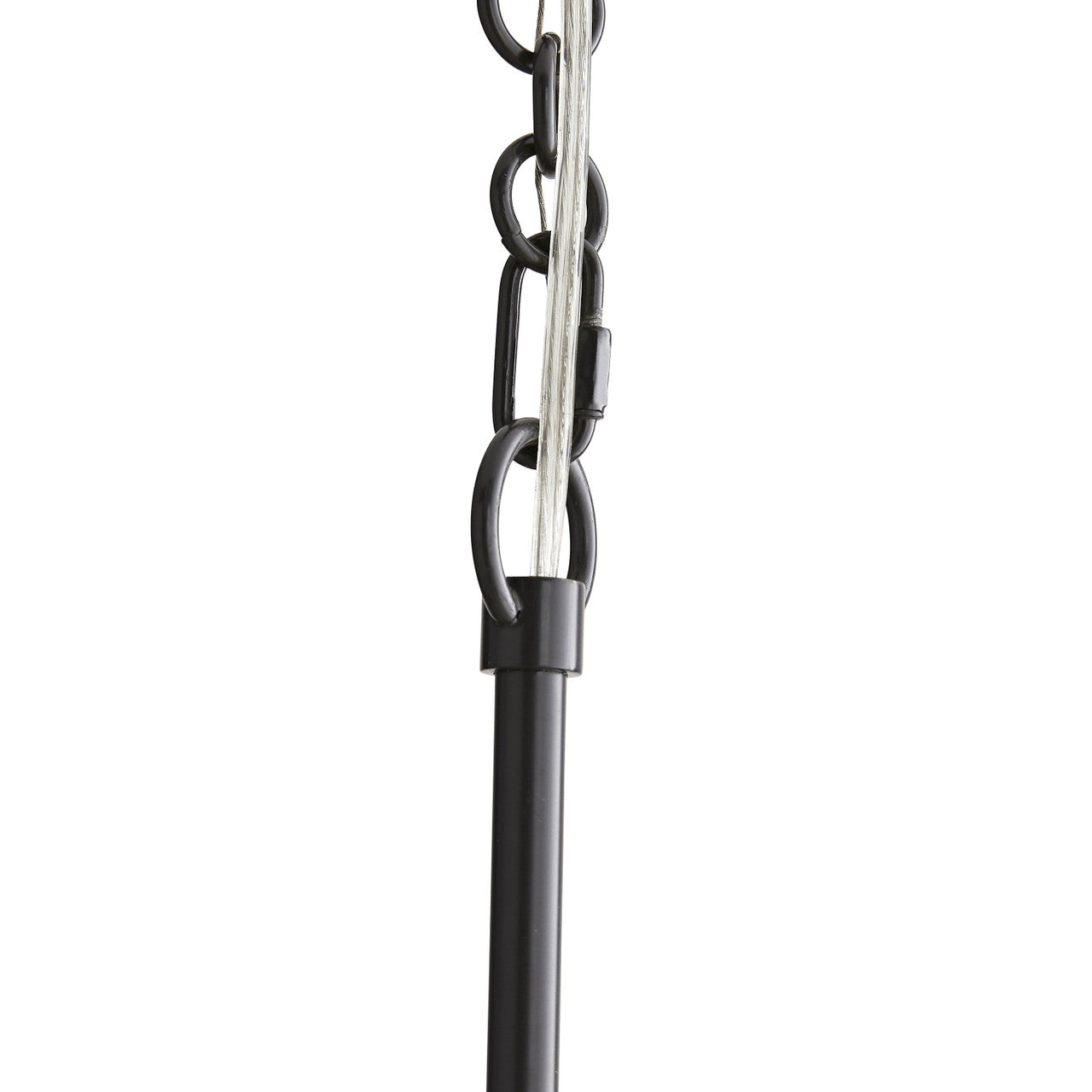 Clear Steel Candle chandelier - Arden Point for dining room view 6