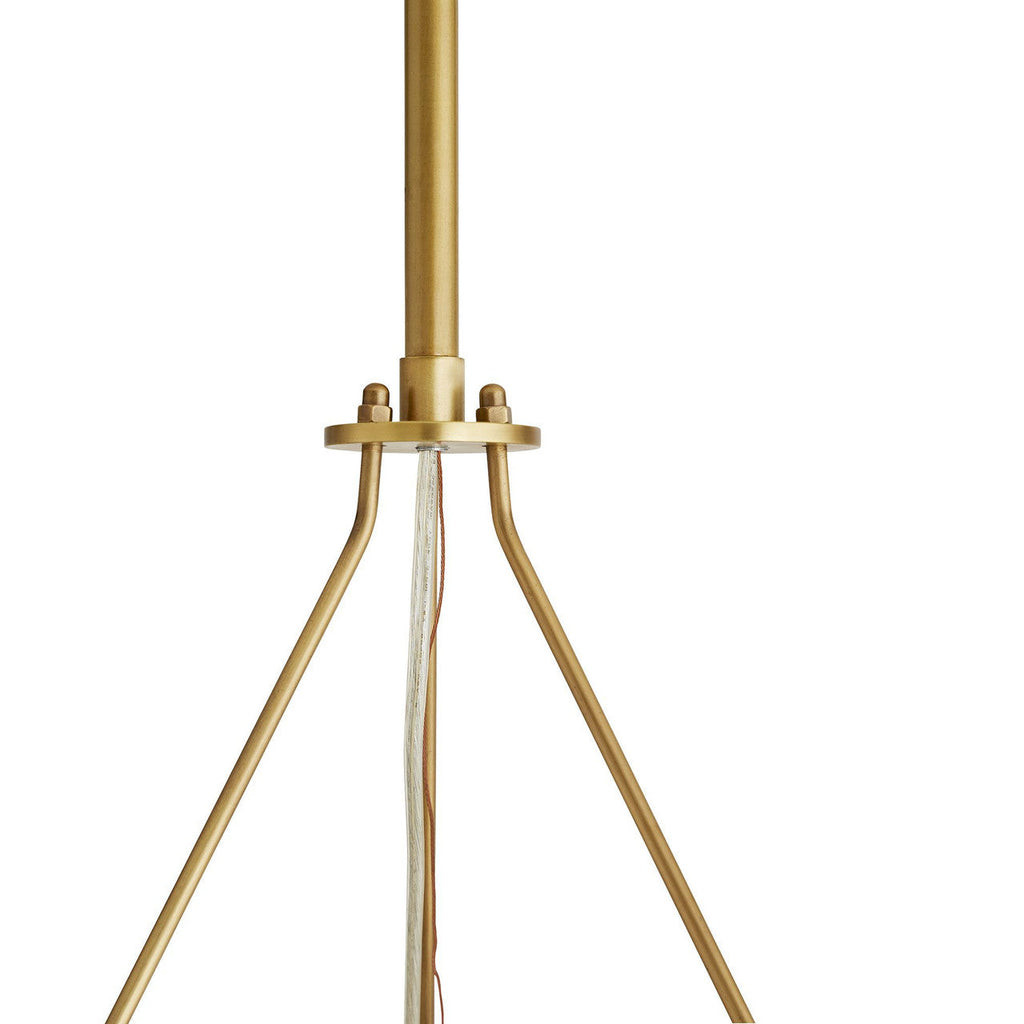Antique Brass Crystal Round chandelier - Lyra Meadow for dining room view 5