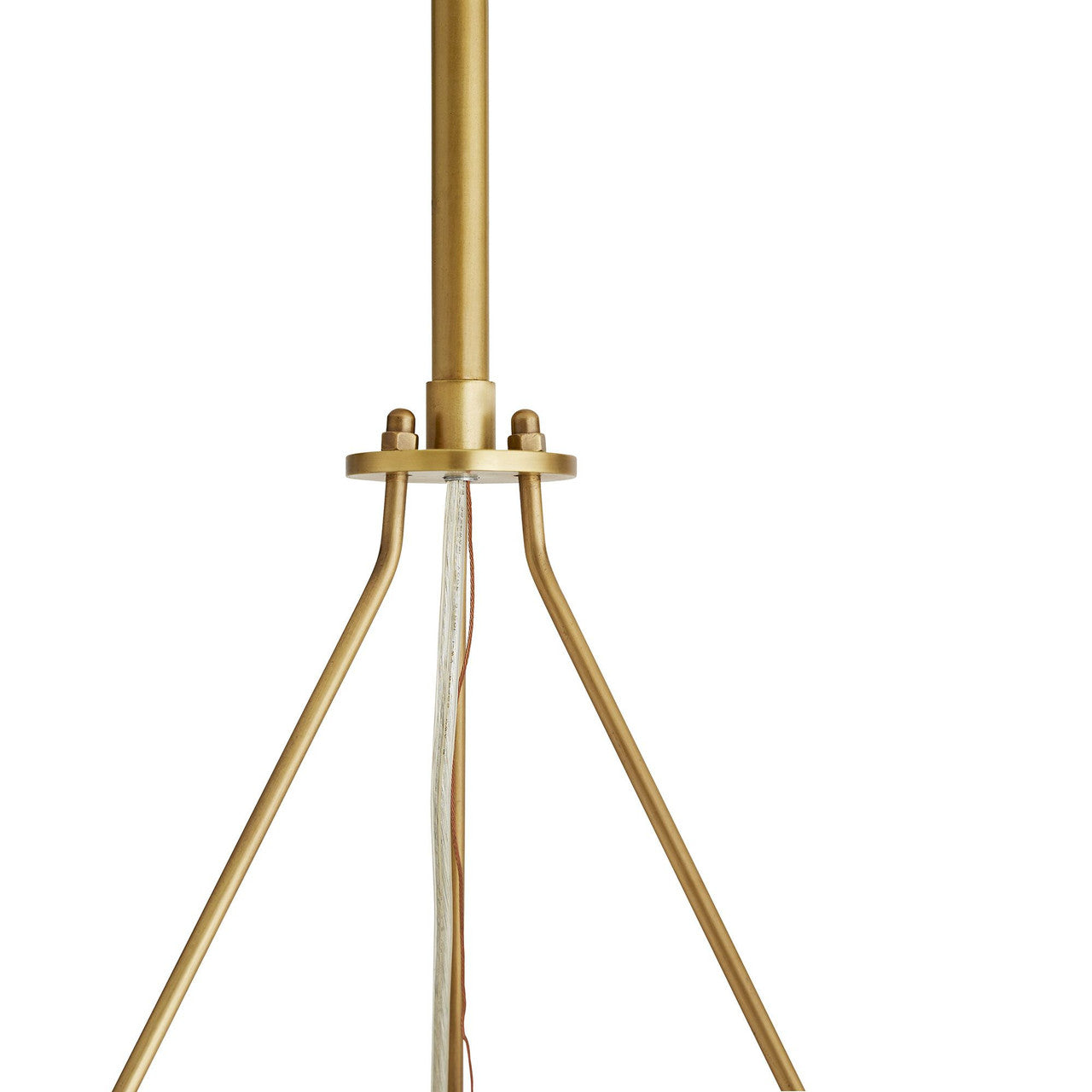 Antique Brass Crystal Round chandelier - Lyra Meadow for dining room view 5