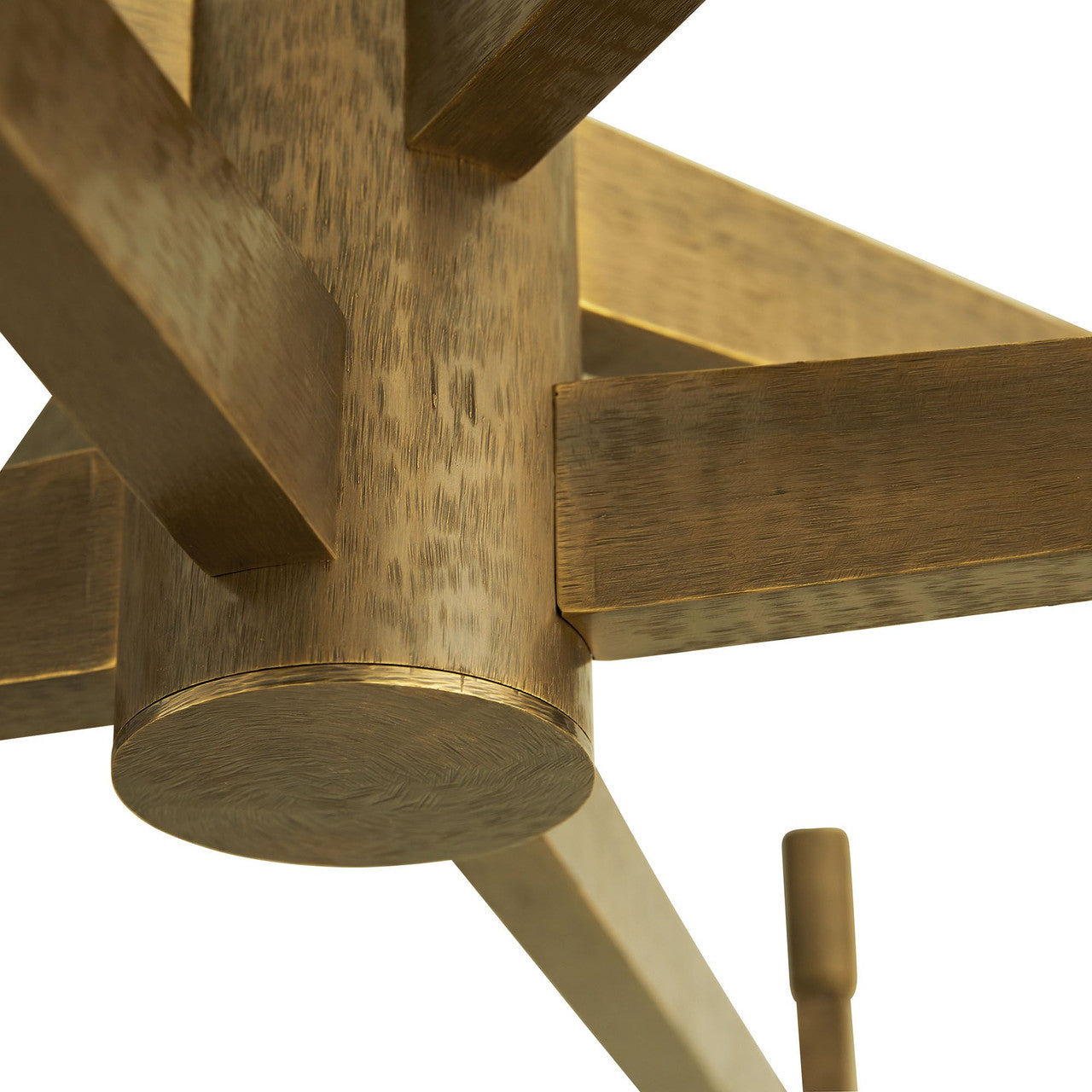 Antique Brass Brass Round chandelier - Zora Peak for dining room view 4