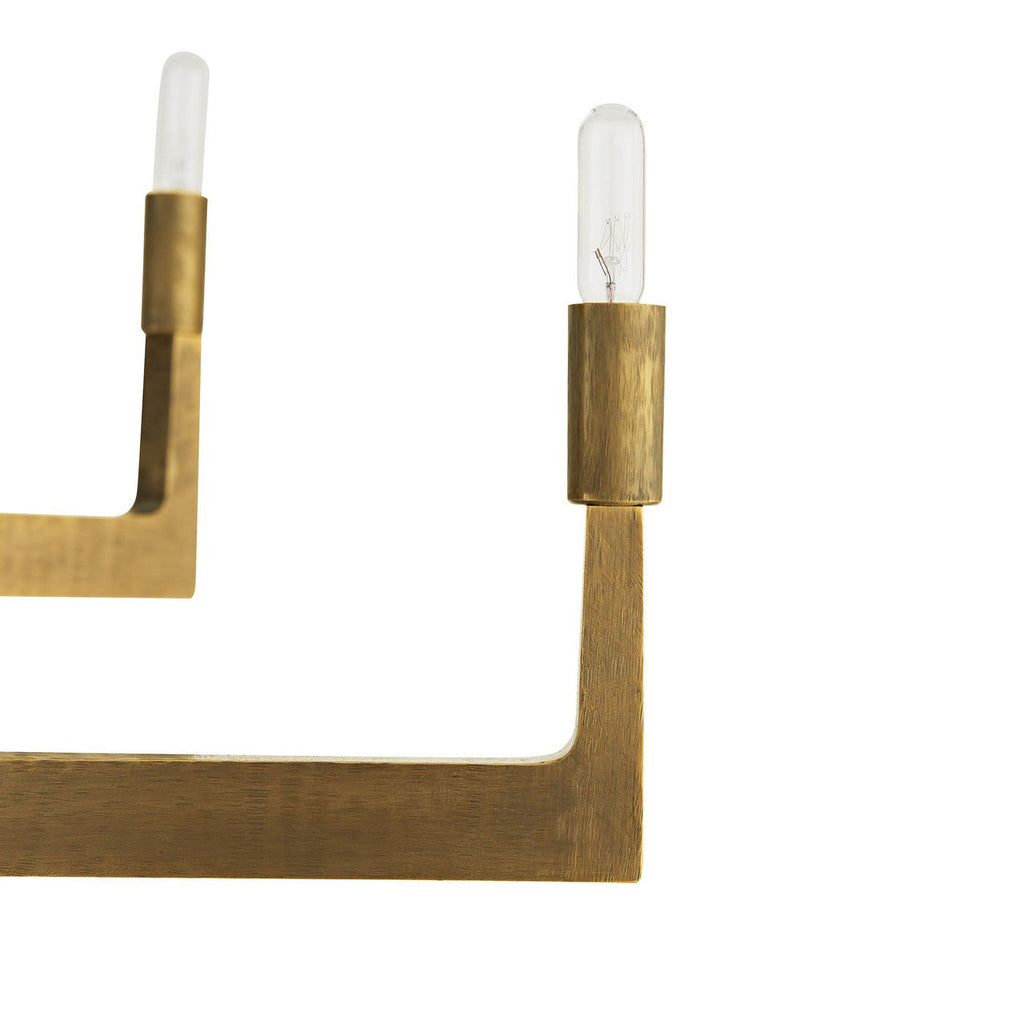 Antique Brass Brass Round chandelier - Zora Peak for dining room view 5