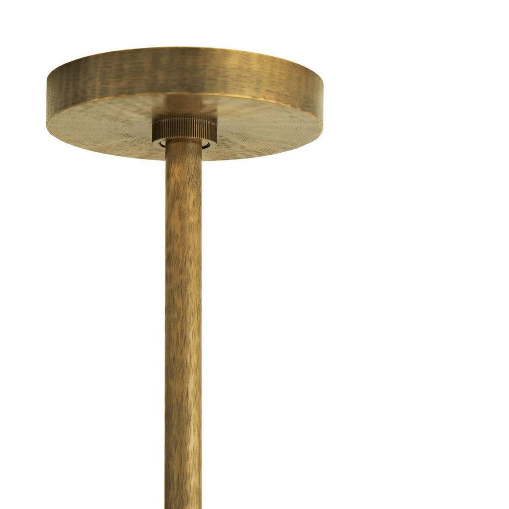 Antique Brass Brass Round chandelier - Zora Peak for dining room view 6