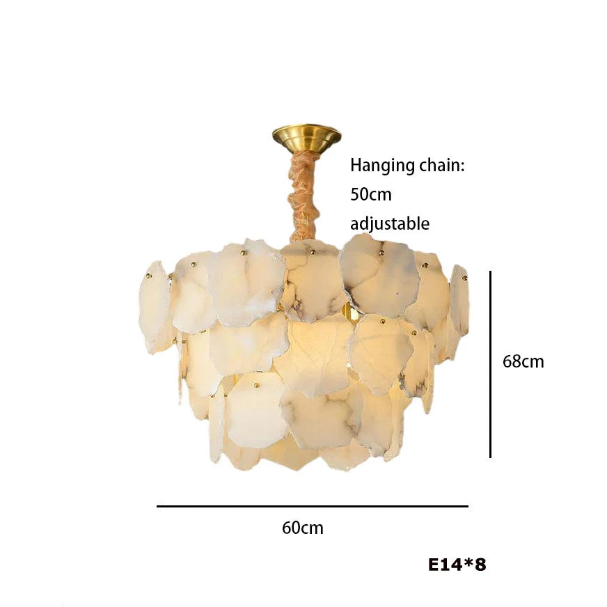 Brass Brass Tiered chandelier - Hera Lane for dining room view 9