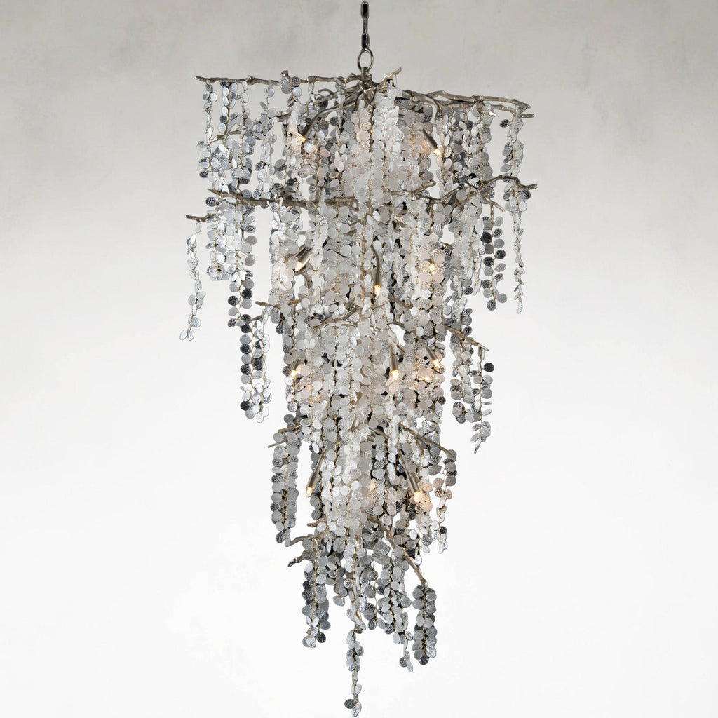 Clear Crystal chandelier - Paloma Stone for dining room view 1