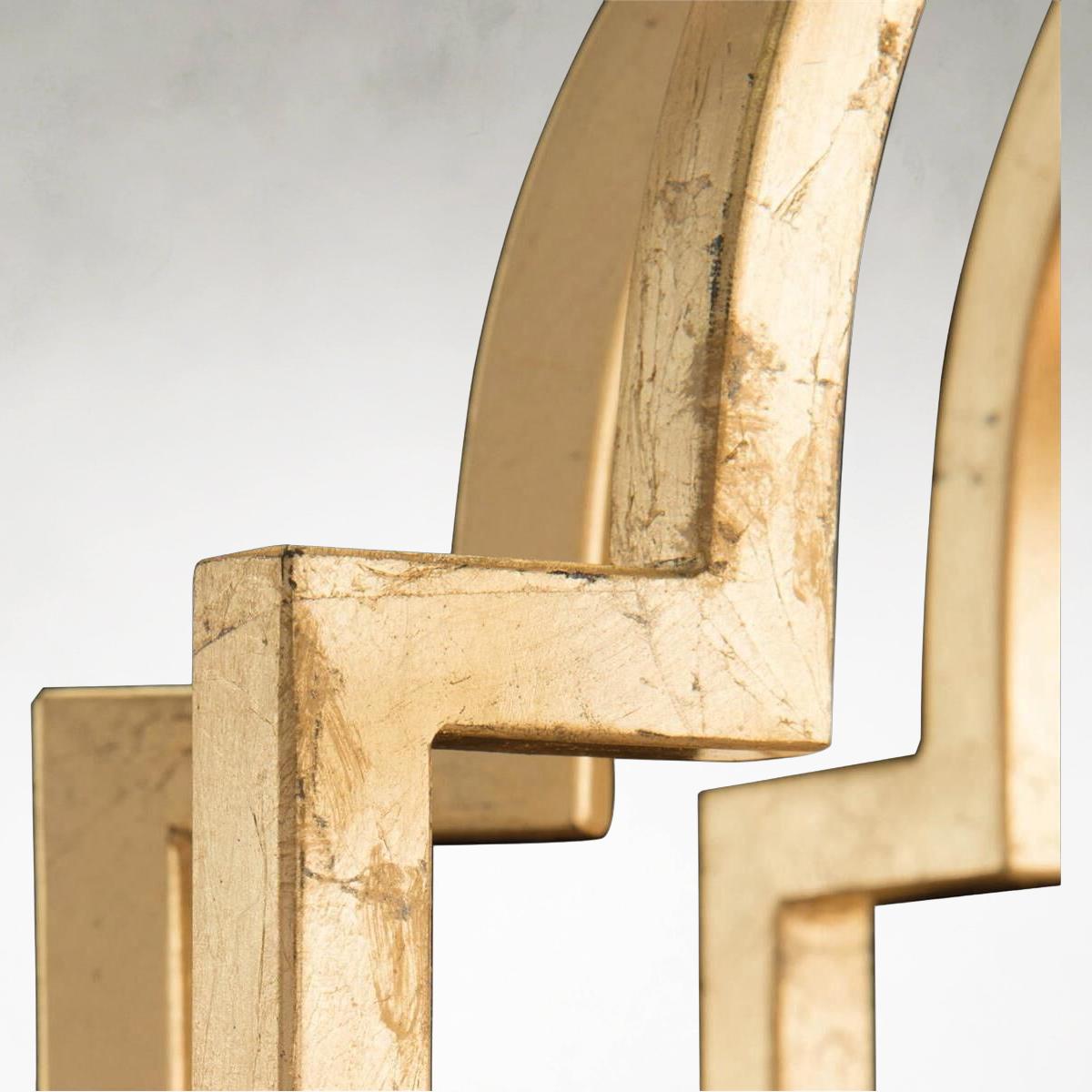 Gold Crystal Linear chandelier - Lyra Ray for dining room view 6