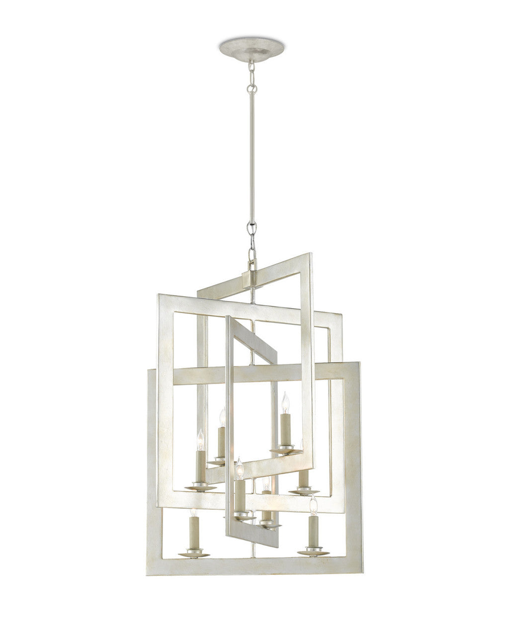 Matte Black Metal chandelier - Nerea Gleam for dining room view 2