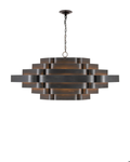 Black Iron chandelier - Viana Meadow for dining room view 1