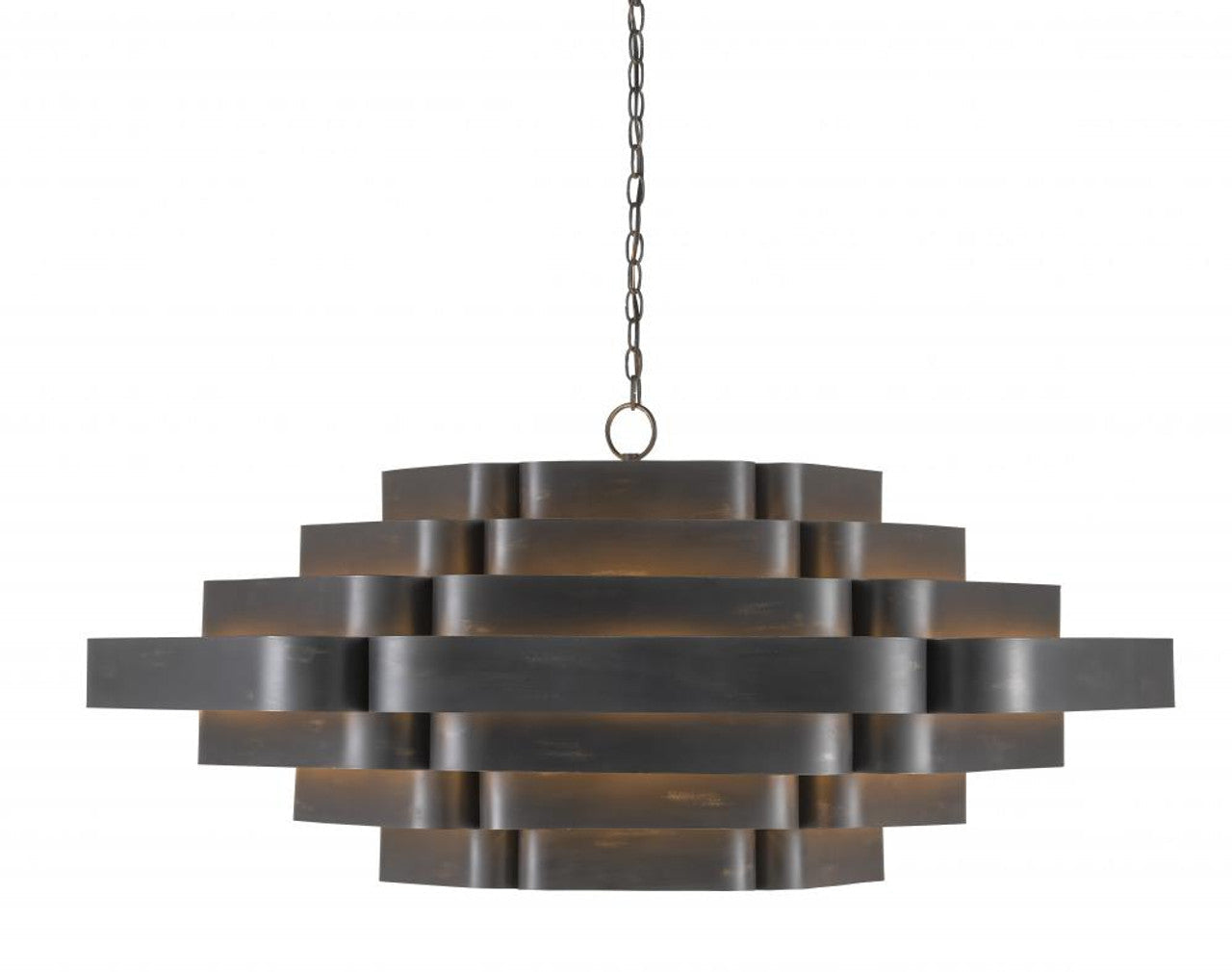 Black Iron chandelier - Viana Meadow for dining room view 4