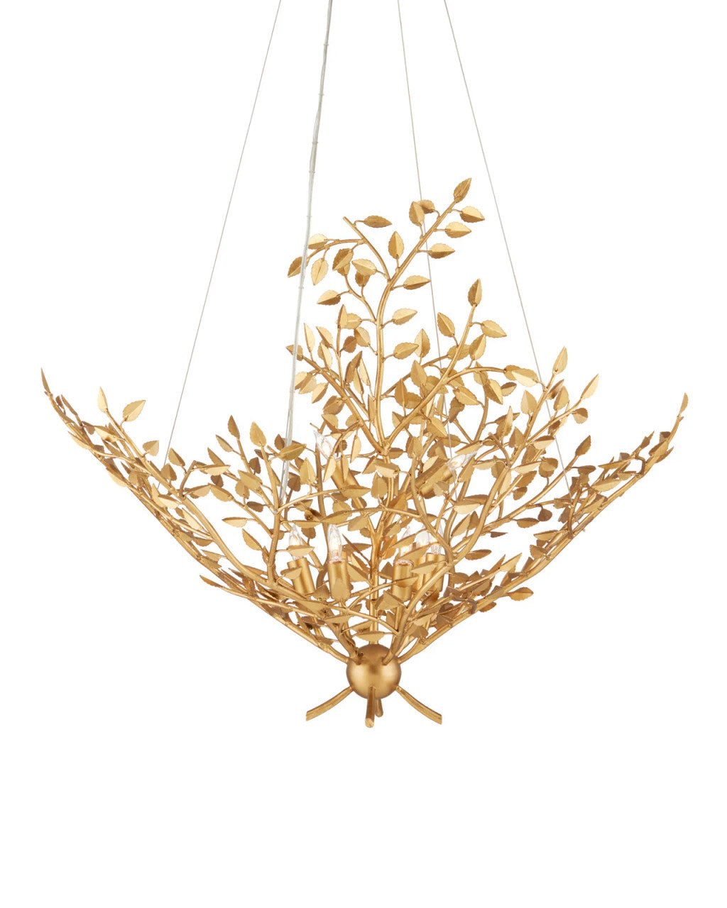 Gold Iron chandelier - Vela Meadow for dining room view 6