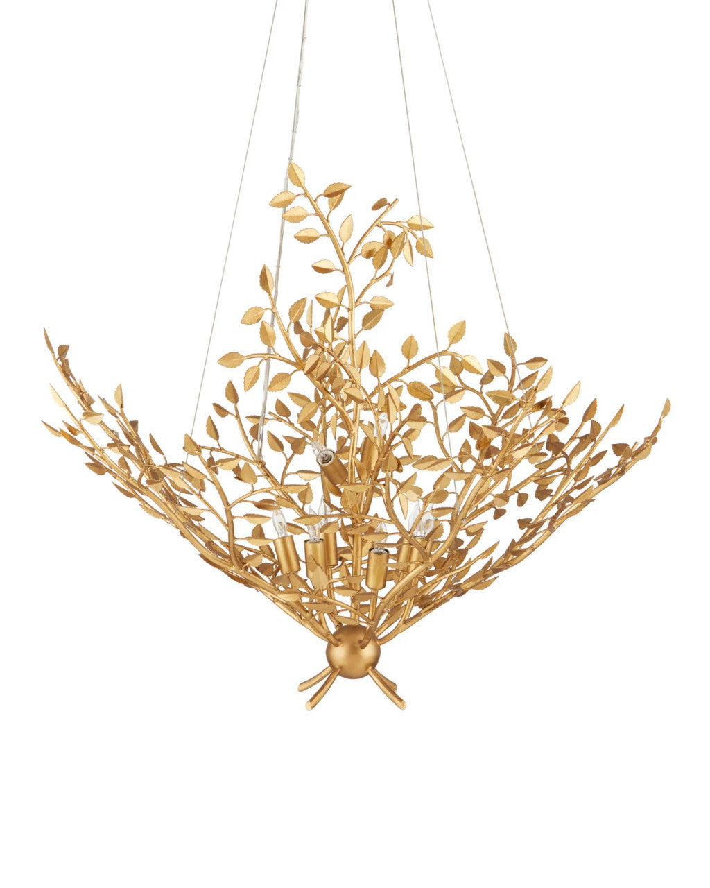 Gold Iron chandelier - Vela Meadow for dining room view 4