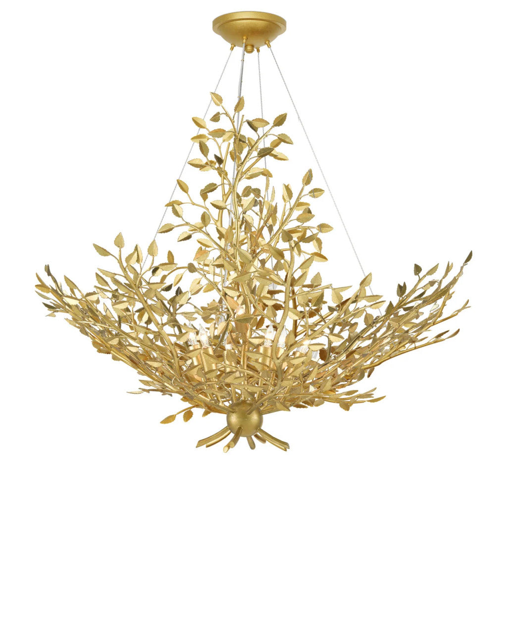 Gold Iron chandelier - Vela Meadow for dining room view 5