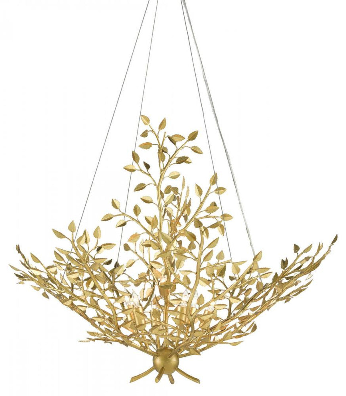 Gold Iron chandelier - Vela Meadow for dining room view 1