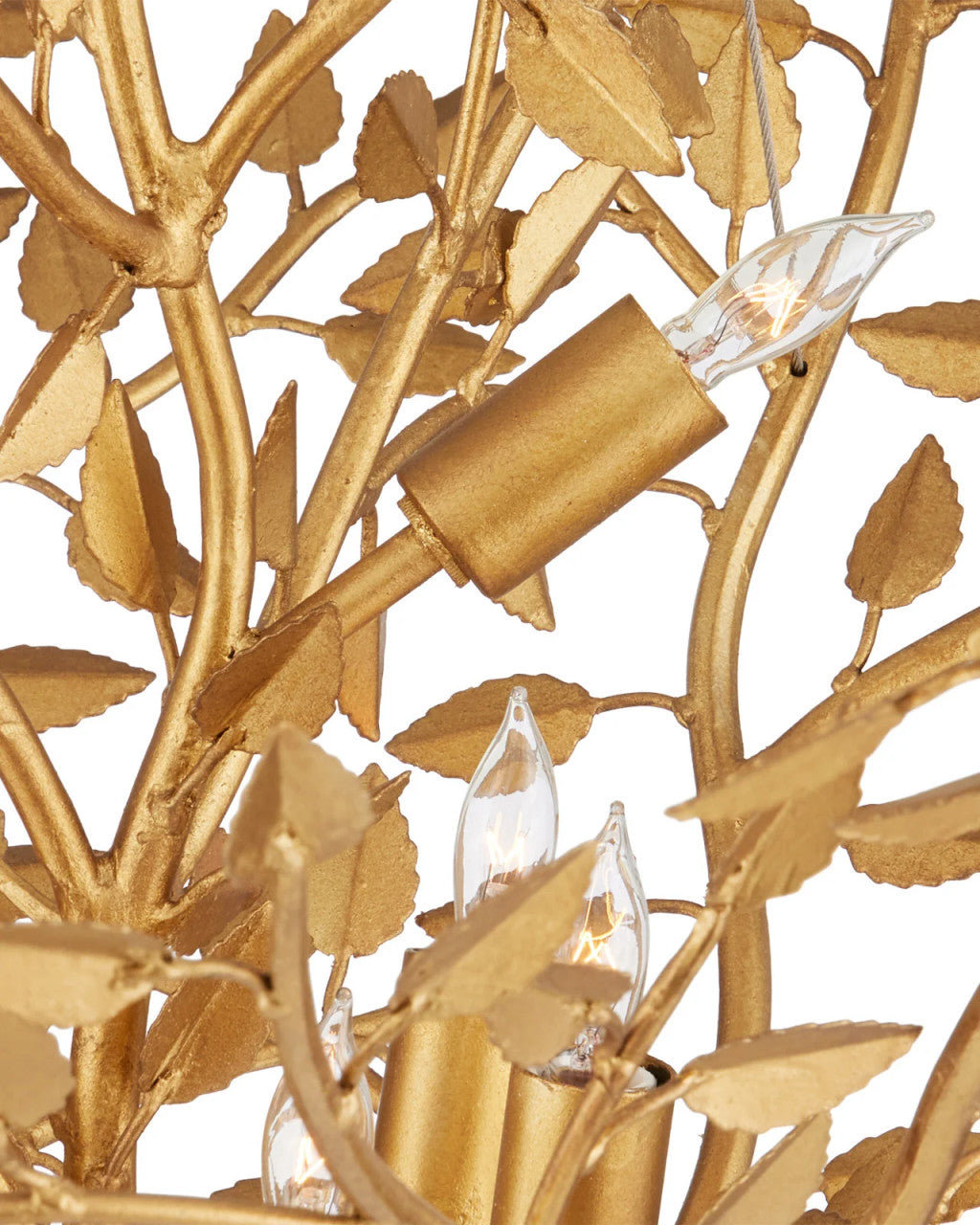 Gold Iron chandelier - Vela Meadow for dining room view 3