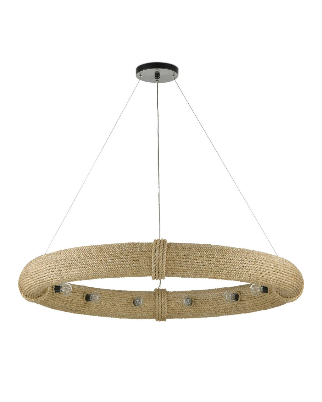 Black Iron Round chandelier - Elara Meadow for dining room view 5