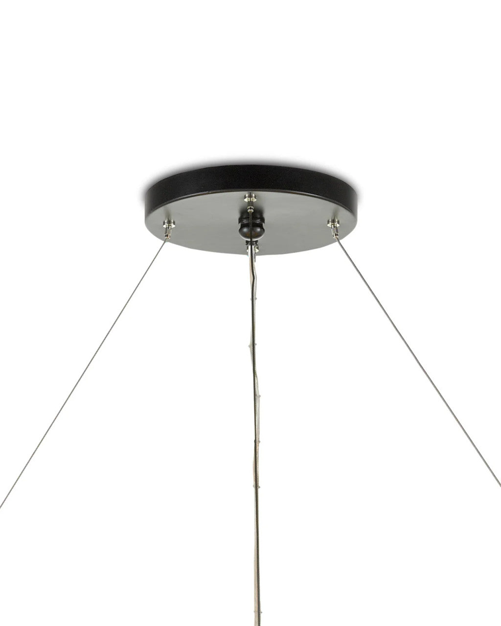 Black Iron Round chandelier - Elara Meadow for dining room view 4