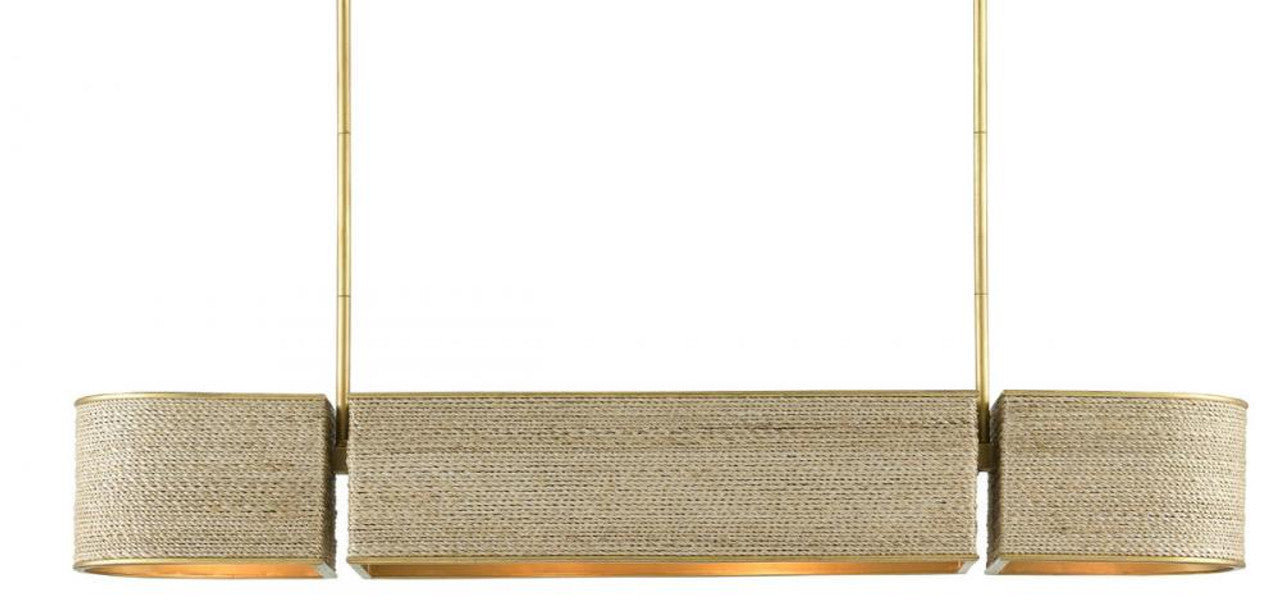 Gold Iron Round chandelier - Iris Meadow for dining room view 4