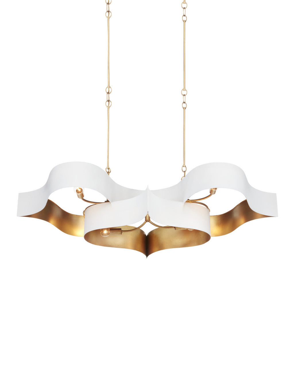 White Iron chandelier - Noor Peak for dining room view 5