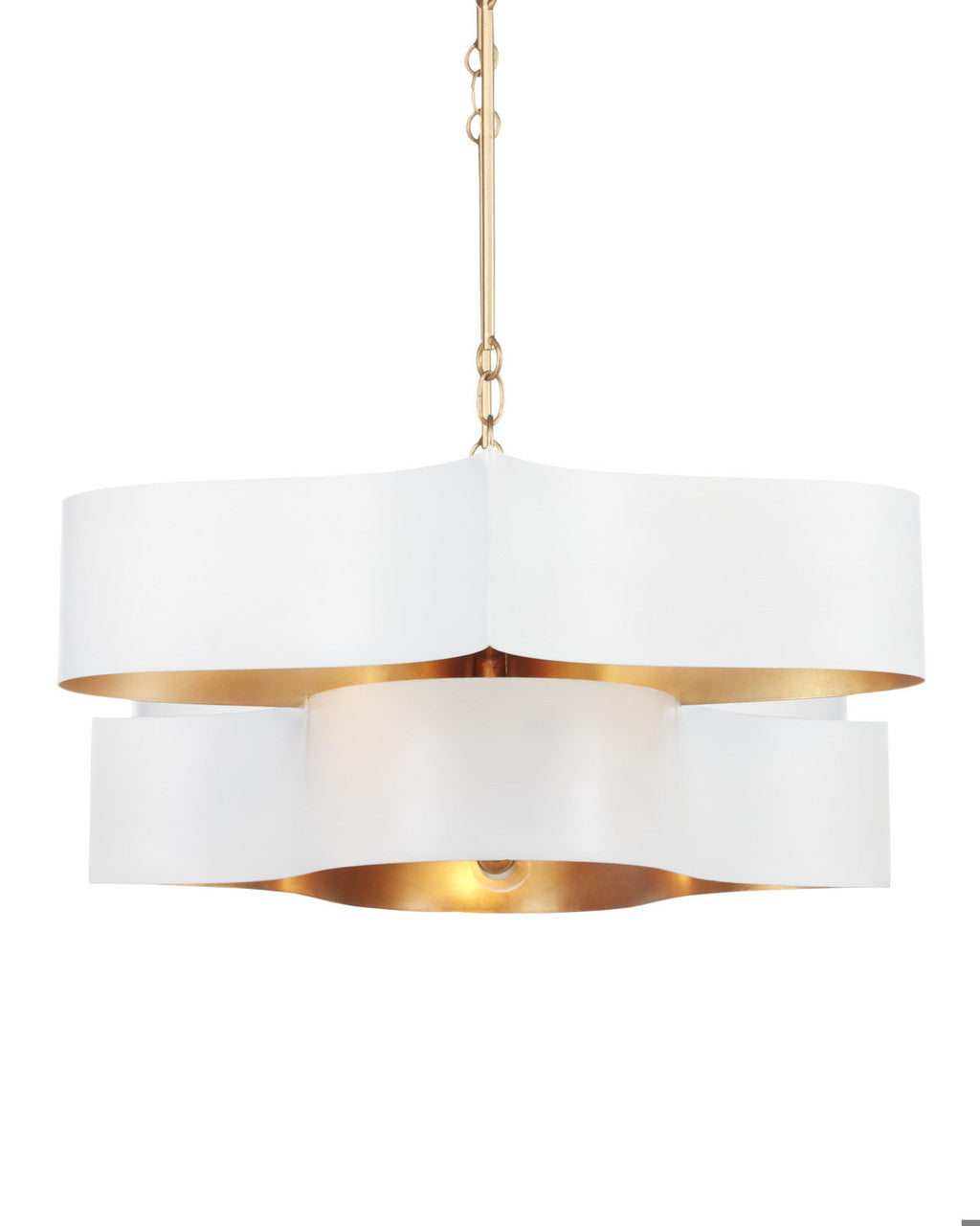 White Iron chandelier - Noor Peak for dining room view 6