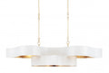 White Iron chandelier - Noor Peak for dining room view 1