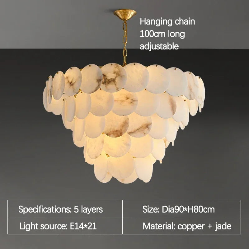 Brass Brass chandelier - Briar Bay for dining room view 9