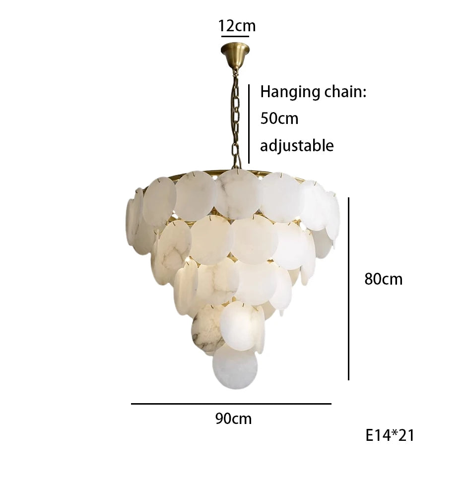 Brass Brass chandelier - Jovie House for dining room view 8
