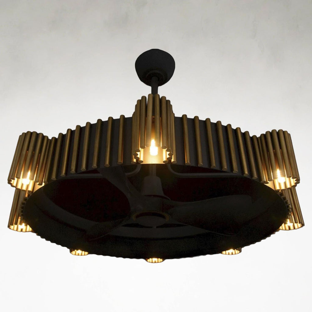 Glass chandelier - Haven Stone for dining room view 3