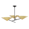 Aged Brass Brass Sputnik chandelier - Gilda Dawn for dining room view 1