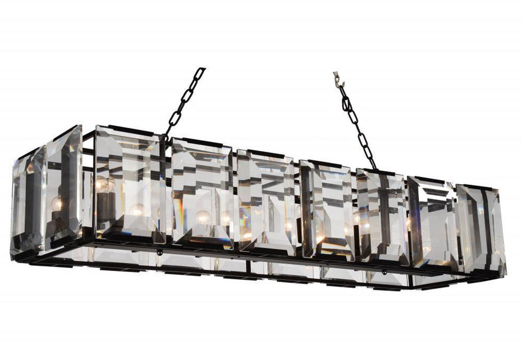 Black Crystal chandelier - Tessa Gleam for dining room view 1